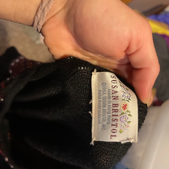 Vintage Susan Bristol Christmas Cardigan, Size XL - Picture 4 of 6